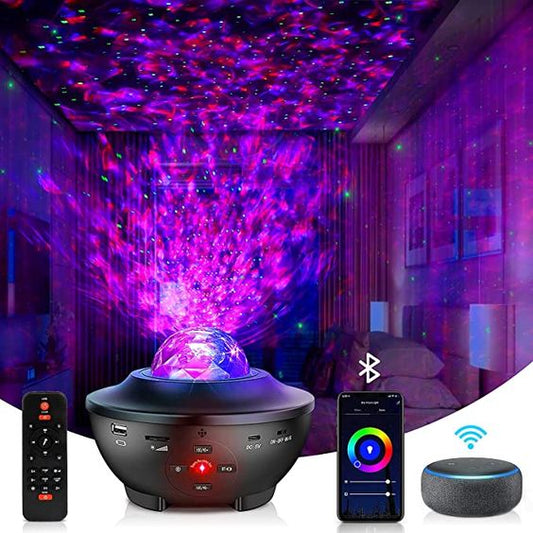 Smart Galaxy Sky Star Projector with Bluetooth Speaker
